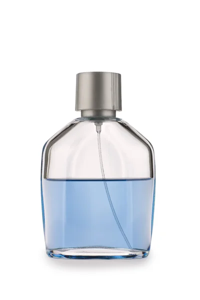 Warów butelkę perfum na białym tle — Zdjęcie stockowe