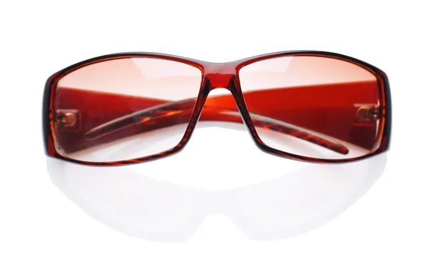 Izole kahverengi gözlük — Stok fotoğraf
