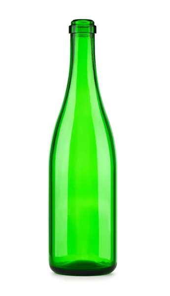 Bottiglia vuota di champagne isolato — Foto Stock