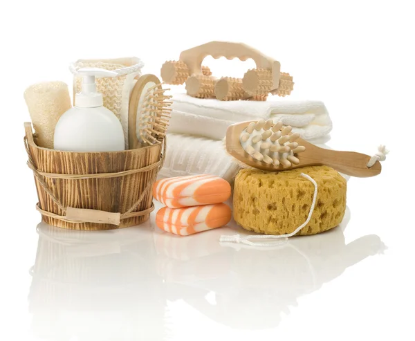 Different bathing accessories — Stock Photo, Image