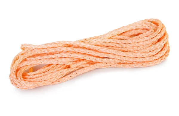 Isolated orange rope — Stock Photo, Image