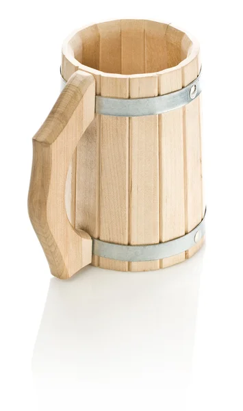 Uma caneca de madeira — Fotografia de Stock