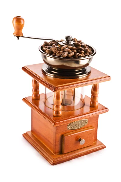 Old coffee mill isolated — Stock Photo, Image