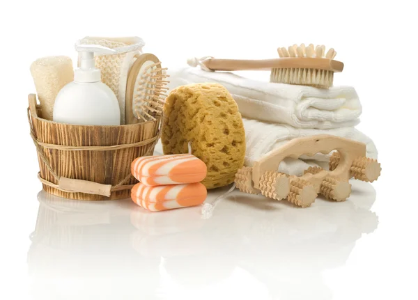 Composition of bathing articles — Stock Photo, Image