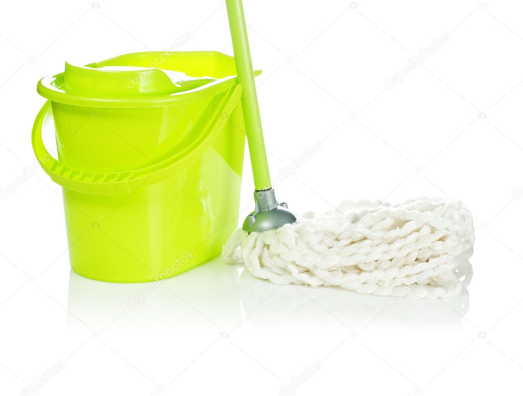 Bucket with mop