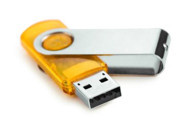 Usb flash close up  clipart