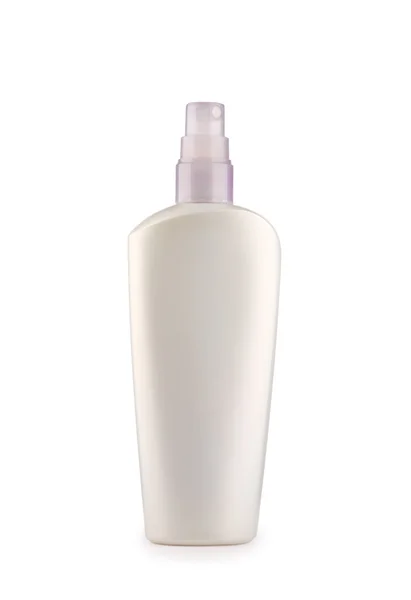 Spray botella de plástico aislado — Foto de Stock