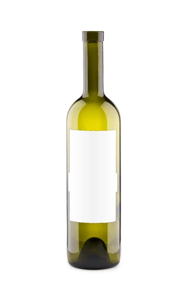 Bouteille de vin avec étiquette isolé — Photo
