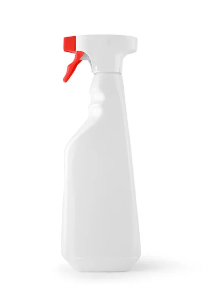 Garrafa branca de líquido limpo — Fotografia de Stock