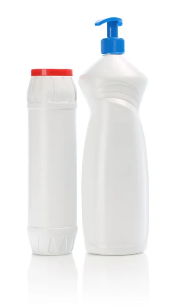 Temiz beyaz şişe — Stok fotoğraf