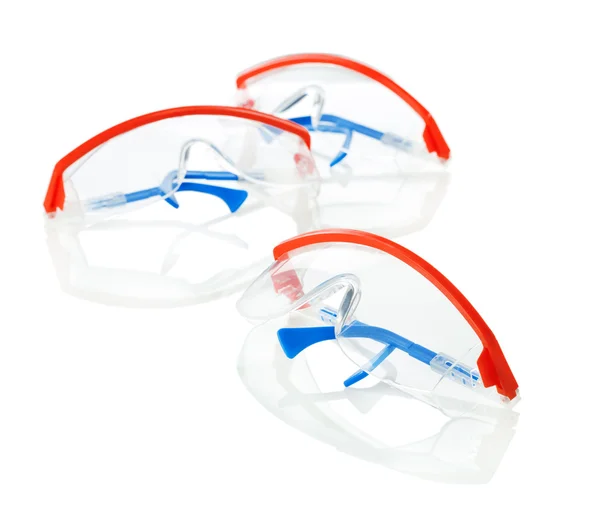 Tři ochranné brýle — Stock fotografie