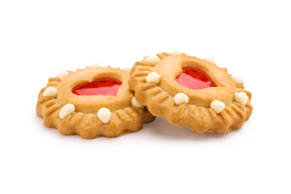 Due biscotti isolati — Foto Stock
