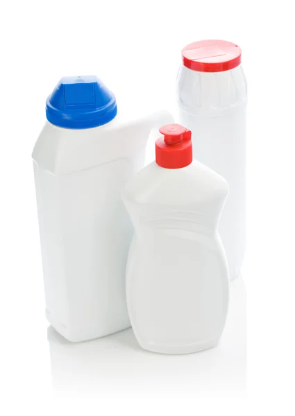 Detergenti bianchi isolati — Foto Stock