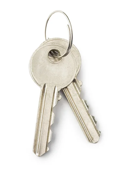 Duas chaves isoladas — Fotografia de Stock