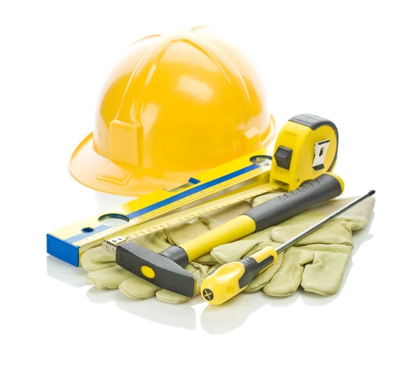 Pilha de ferramentas de construção — Fotografia de Stock