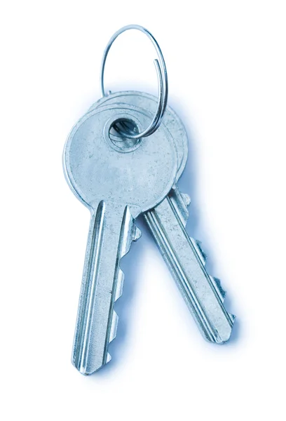 stock image Two blue keys