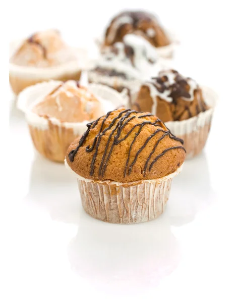 Conjunto de cupcakes — Fotografia de Stock