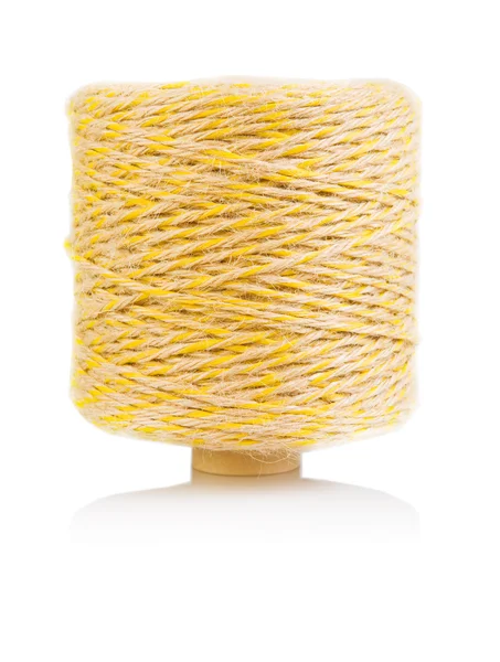 Corda amarela torcida — Fotografia de Stock