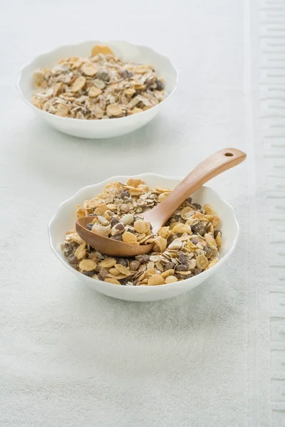 Two bowls with muesli — Stock Photo, Image
