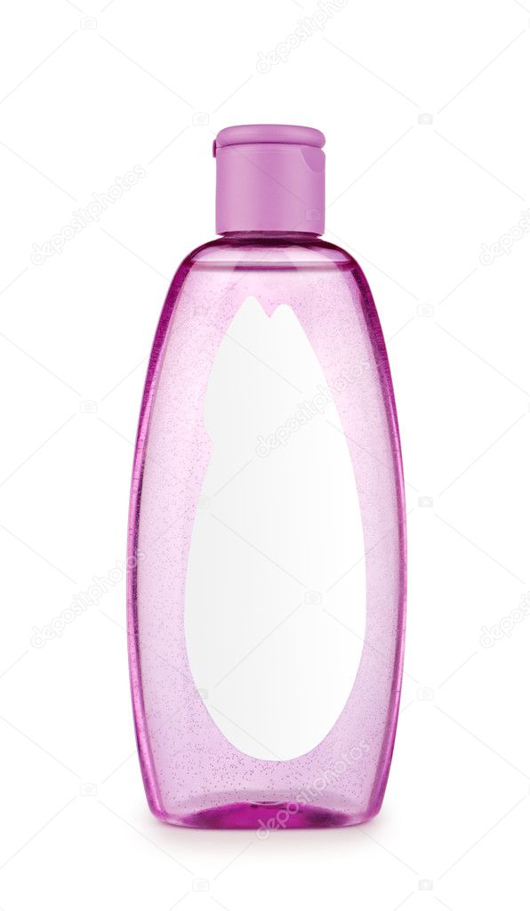 Pink transparent bottle