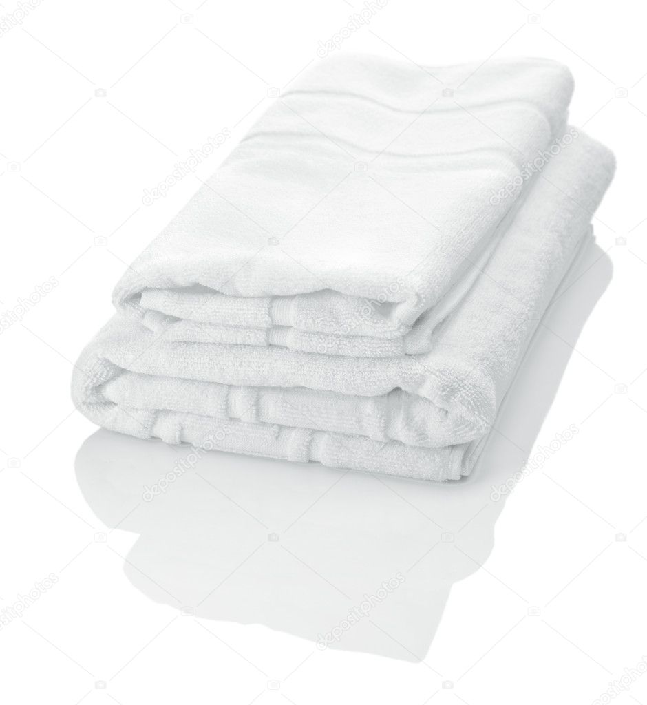 White towels isolated