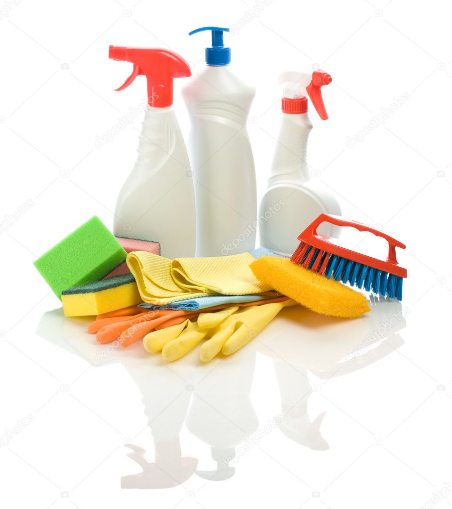 Set of cleaning articles
