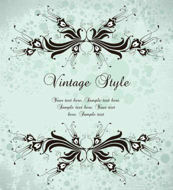 Vintage fantasy frame clipart