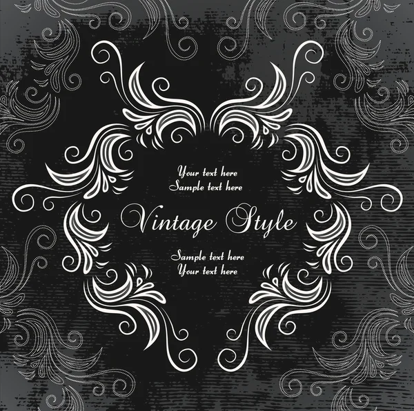 Beautiful vintage frame — Stock Vector