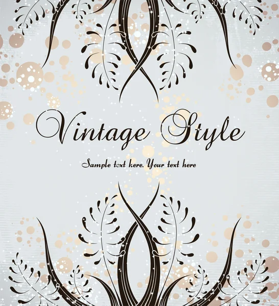 Vintage background with grass — Stock Vector