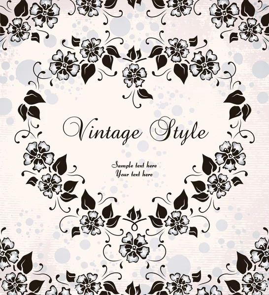Romantic vintage frame — Stock Vector