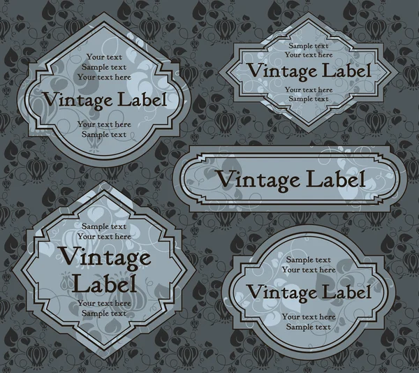 Set of vintage labels — Stock Vector