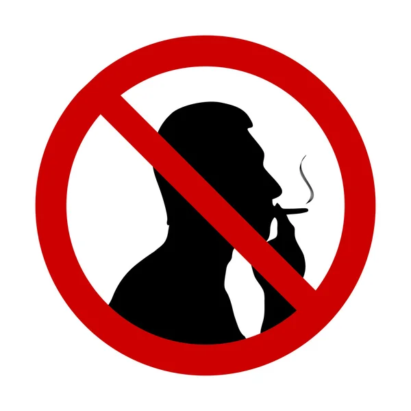 Μη καπνιζόντων"σημάδι — Διανυσματικό Αρχείο