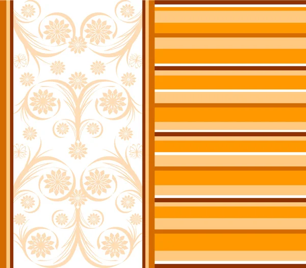 オレンジ縞模様の背景のベクトル イラスト. — ストックベクタ