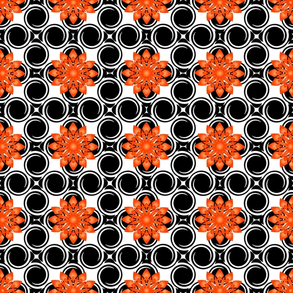 Vektorillustration eines floralen Musters — Stockvektor