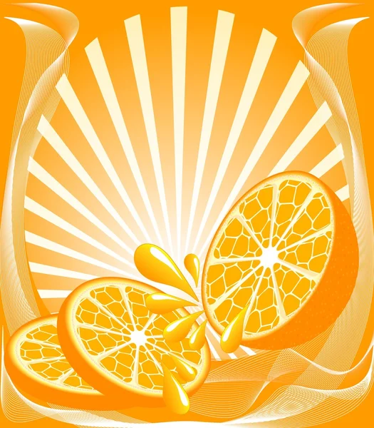 Fondo naranja — Vector de stock