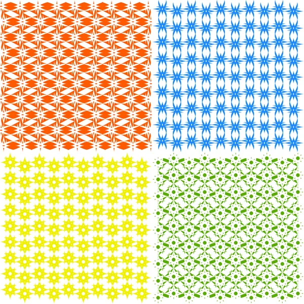 Vectorillustratie van een set van abstracte patronen. — Stockvector