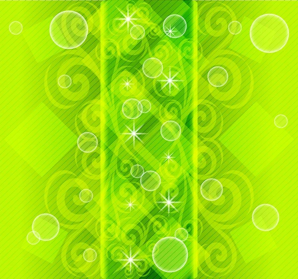 Abstract striped green background. — Stock Vector