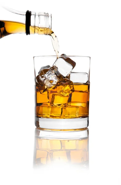 Whiskey and ice — Stock Photo, Image
