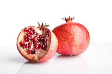 Juicy opened pomegranate clipart