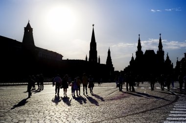 Red Square in Moscow clipart