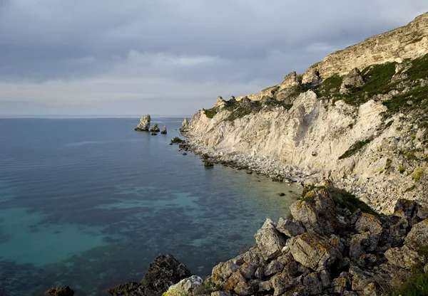 Costa occidental del Mar Negro, cabo Jangul — Foto de Stock