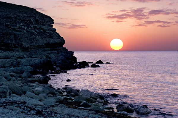 Sunset over the Black sea — Stock Photo, Image
