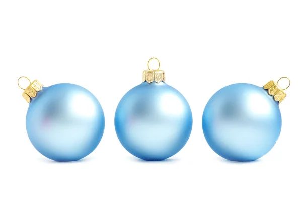 Синій новорічні кулі — стокове фото