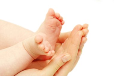 Yeni doğan bebek ayaklar