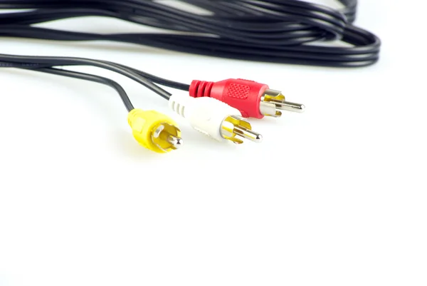 Аудио кабели — стоковое фото