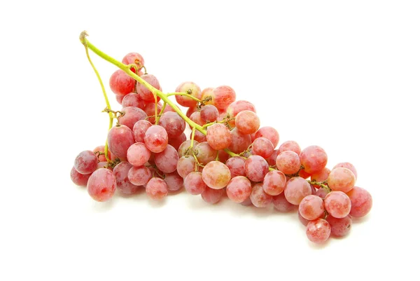 白の背景に赤の熟したブドウ — ストック写真