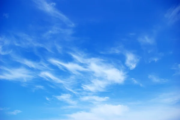 Zonnige Hemel Achtergrond Met Wolken — Stockfoto