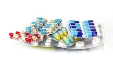 Pils of antibiotic clipart