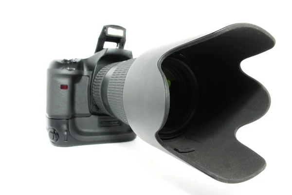 Чорна Цифрова Камера Ізольована Білому — стокове фото