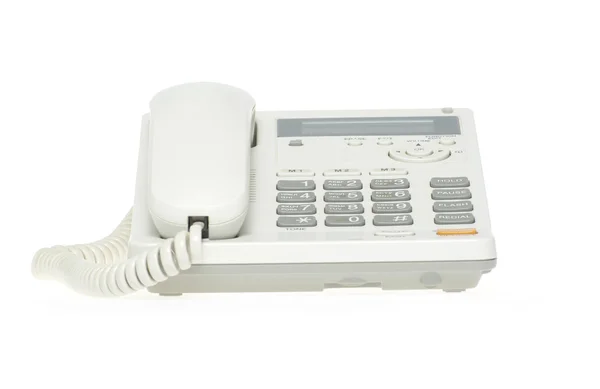 Телефон на білому — стокове фото